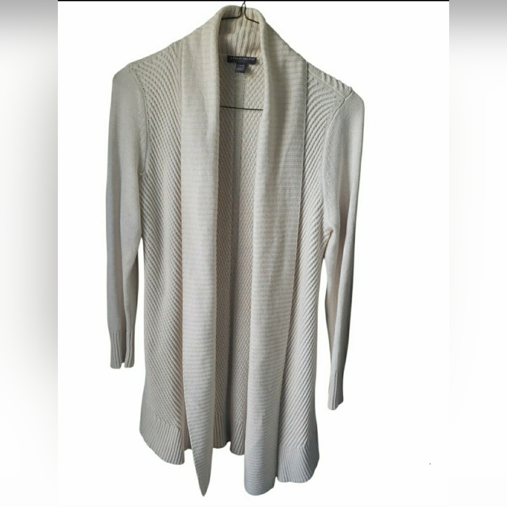 A PEA IN THE POD Maternity Cream Cardigan | Large